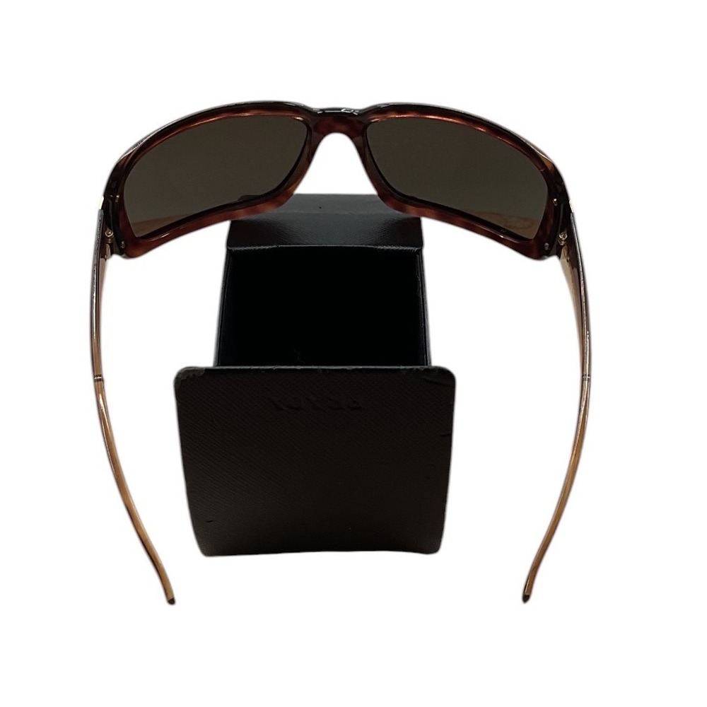 Prada SPR 01H Tortoiseshell Rectangular Sunglasses Brown Gradient Made in Italy - Picture 7 of 12